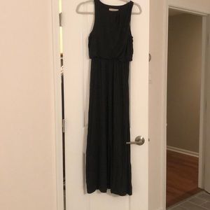 STILL AVAILABLE - Loft dark grey maxi dress